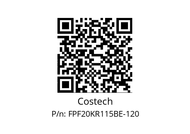   Costech FPF20KR115BE-120