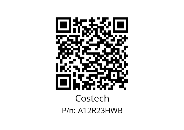   Costech A12R23HWB