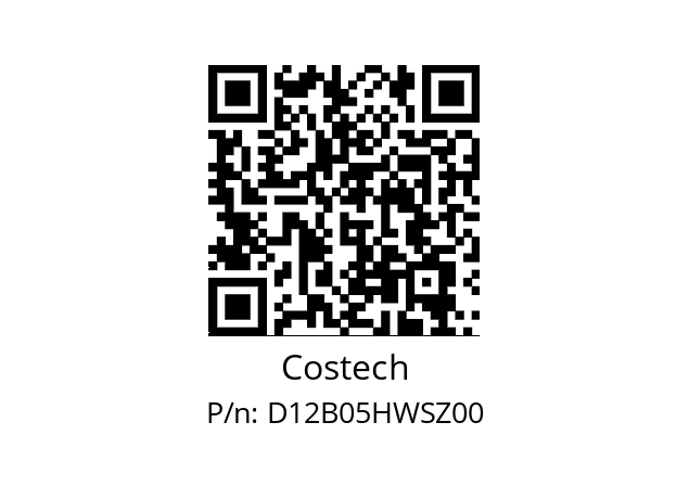   Costech D12B05HWSZ00