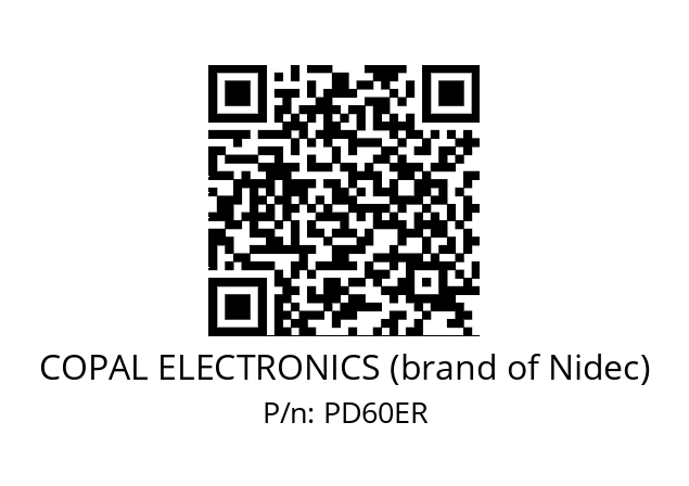   COPAL ELECTRONICS (brand of Nidec) PD60ER