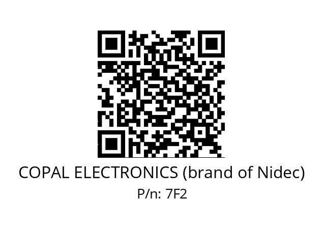   COPAL ELECTRONICS (brand of Nidec) 7F2