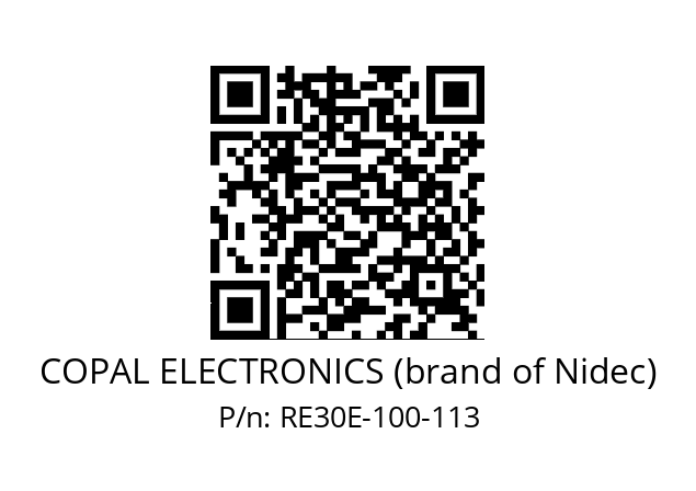   COPAL ELECTRONICS (brand of Nidec) RE30E-100-113