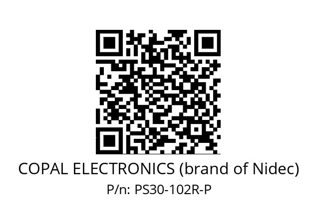   COPAL ELECTRONICS (brand of Nidec) PS30-102R-P