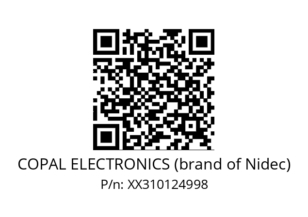   COPAL ELECTRONICS (brand of Nidec) XX310124998