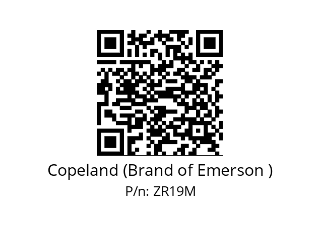   Copeland (Brand of Emerson ) ZR19M