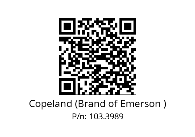   Copeland (Brand of Emerson ) 103.3989