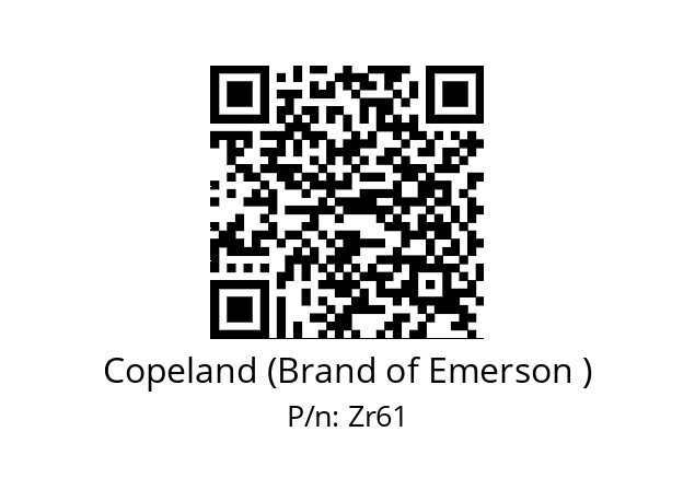   Copeland (Brand of Emerson ) Zr61