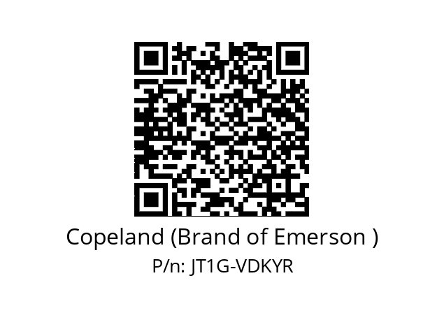   Copeland (Brand of Emerson ) JT1G-VDKYR