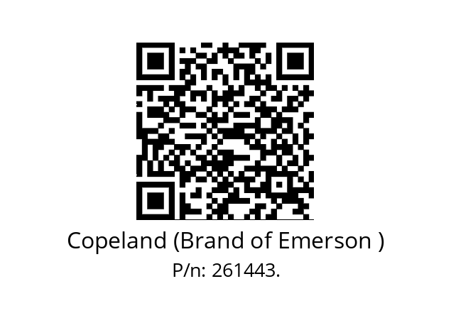   Copeland (Brand of Emerson ) 261443.