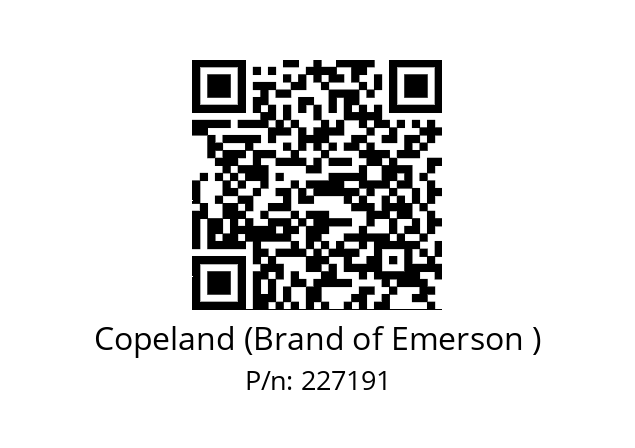   Copeland (Brand of Emerson ) 227191