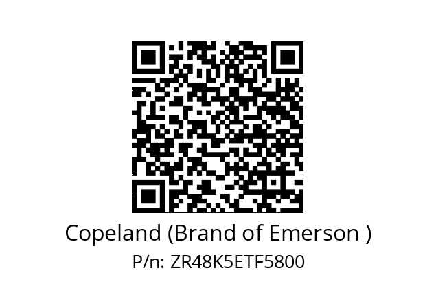   Copeland (Brand of Emerson ) ZR48K5ETF5800