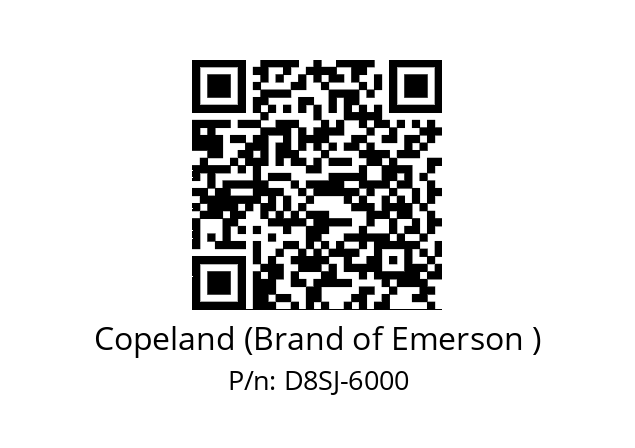   Copeland (Brand of Emerson ) D8SJ-6000