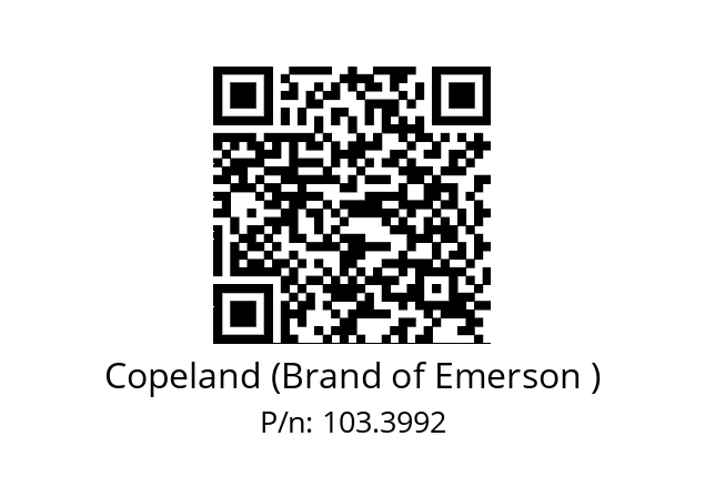   Copeland (Brand of Emerson ) 103.3992