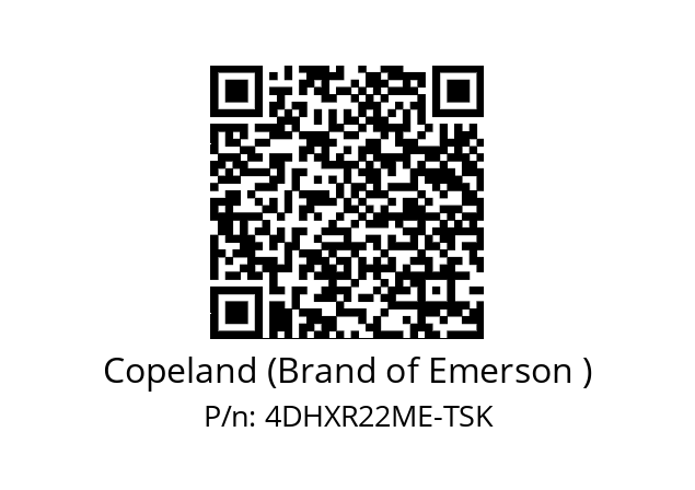   Copeland (Brand of Emerson ) 4DHXR22ME-TSK