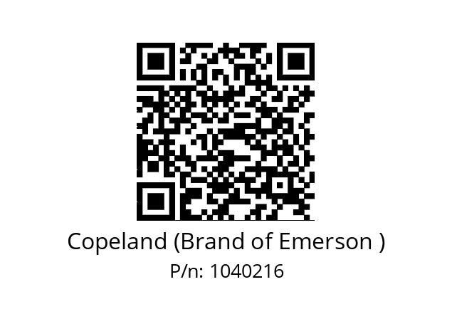   Copeland (Brand of Emerson ) 1040216