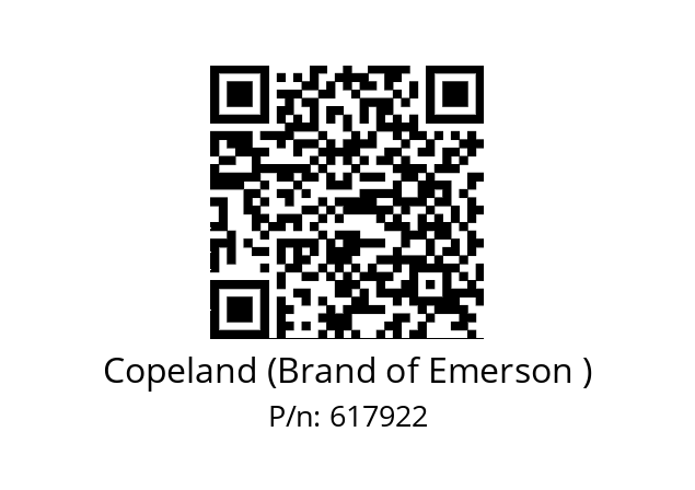   Copeland (Brand of Emerson ) 617922