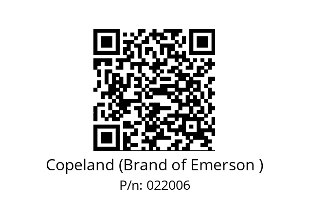   Copeland (Brand of Emerson ) 022006