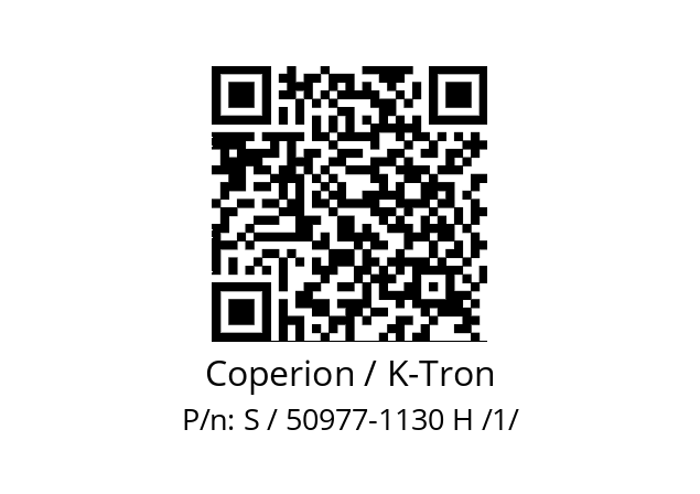   Coperion / K-Tron S / 50977-1130 H /1/