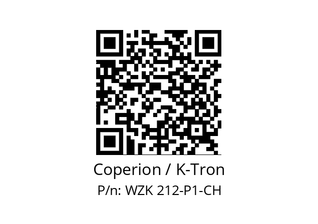   Coperion / K-Tron WZK 212-P1-CH