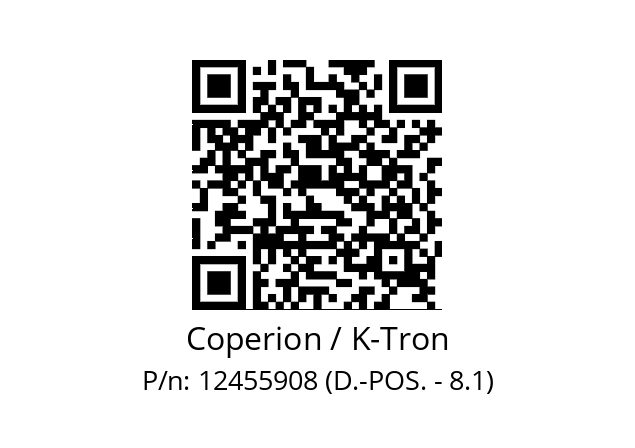   Coperion / K-Tron 12455908 (D.-POS. - 8.1)