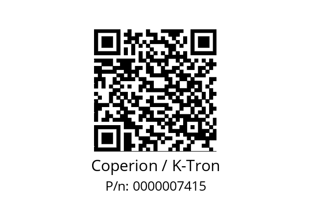   Coperion / K-Tron 0000007415