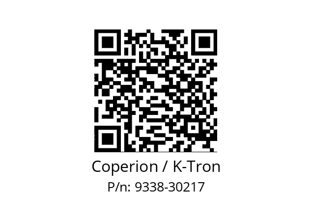   Coperion / K-Tron 9338-30217