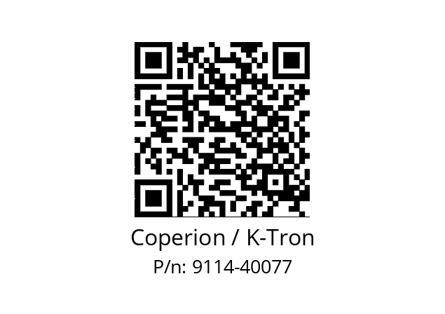   Coperion / K-Tron 9114-40077