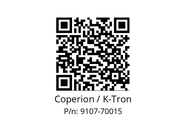   Coperion / K-Tron 9107-70015