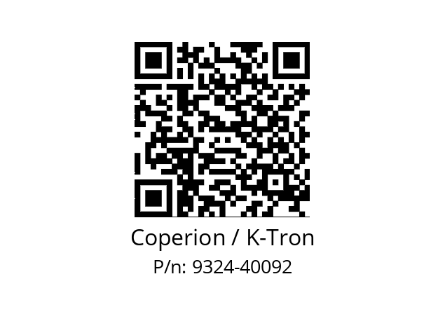   Coperion / K-Tron 9324-40092