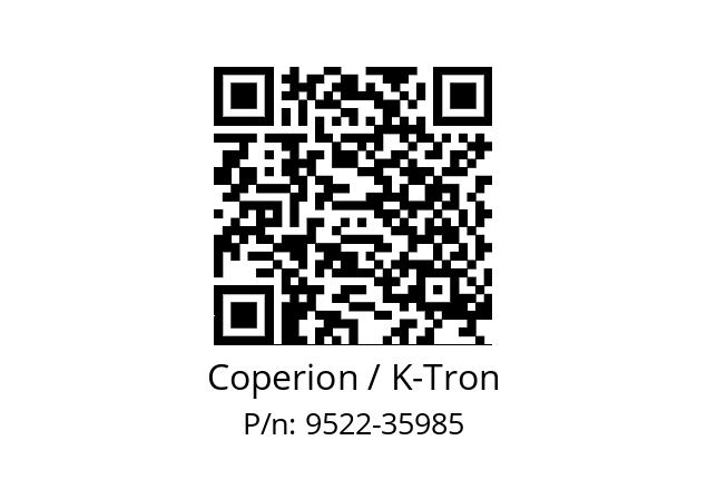   Coperion / K-Tron 9522-35985