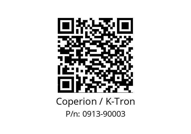   Coperion / K-Tron 0913-90003