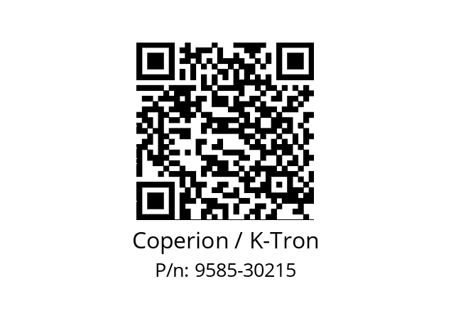   Coperion / K-Tron 9585-30215