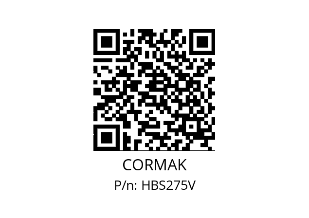   CORMAK HBS275V