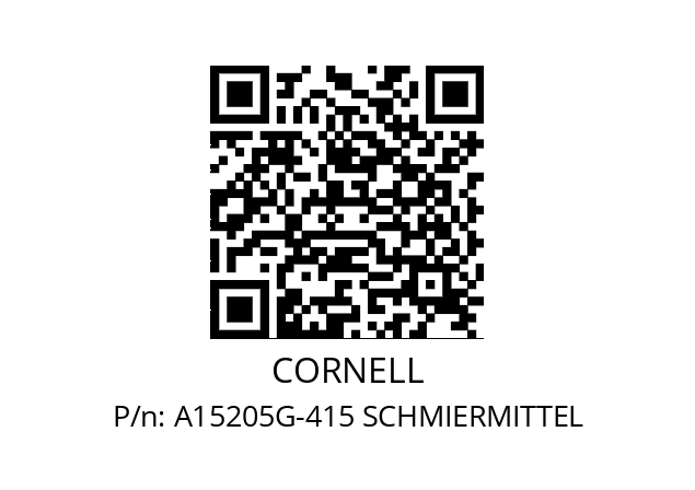   CORNELL A15205G-415 SCHMIERMITTEL