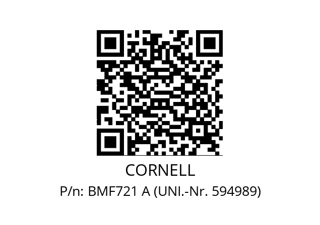   CORNELL BMF721 A (UNI.-Nr. 594989)