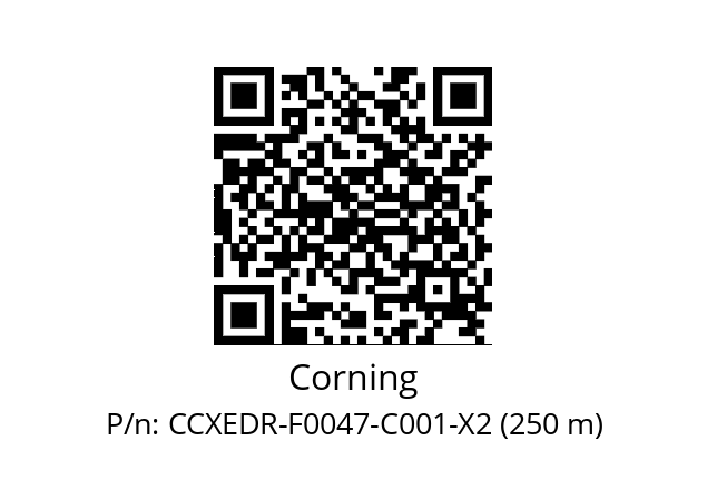   Corning CCXEDR-F0047-C001-X2 (250 m)