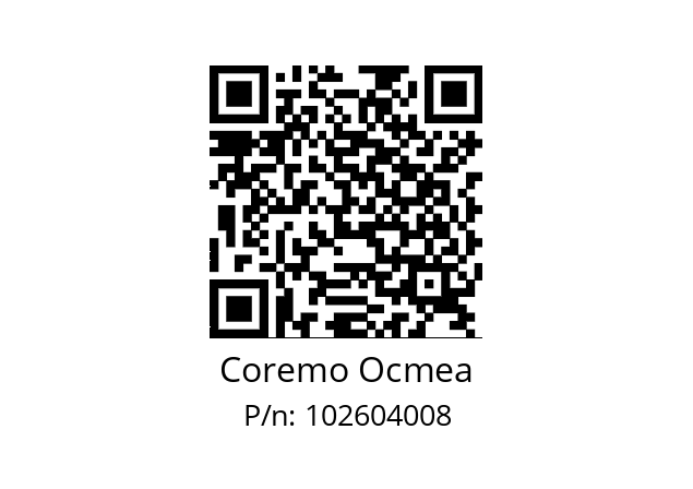   Coremo Ocmea 102604008