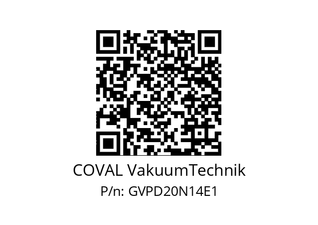   COVAL VakuumTechnik GVPD20N14E1