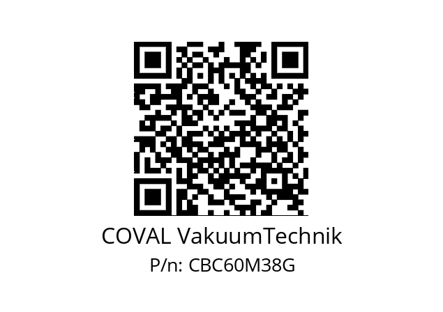   COVAL VakuumTechnik CBC60M38G