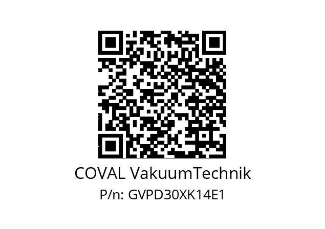   COVAL VakuumTechnik GVPD30XK14E1