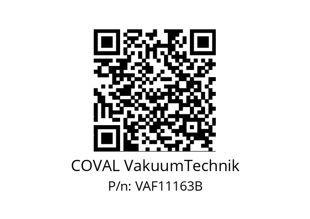   COVAL VakuumTechnik VAF11163B