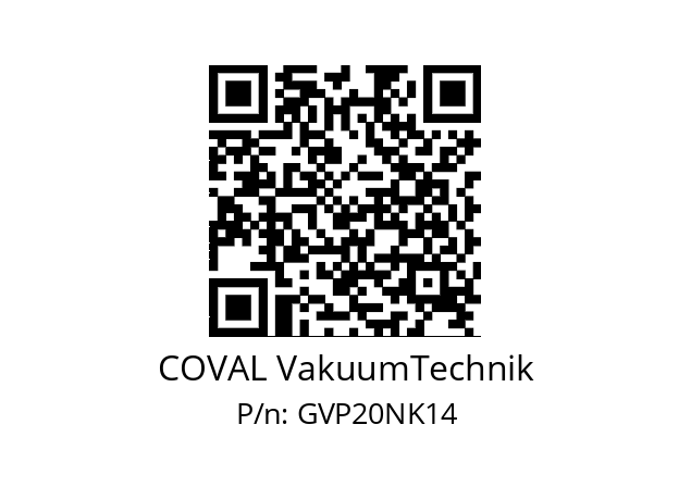   COVAL VakuumTechnik GVP20NK14