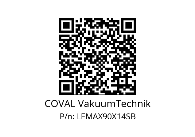   COVAL VakuumTechnik LEMAX90X14SB