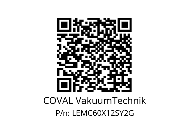   COVAL VakuumTechnik LEMC60X12SY2G