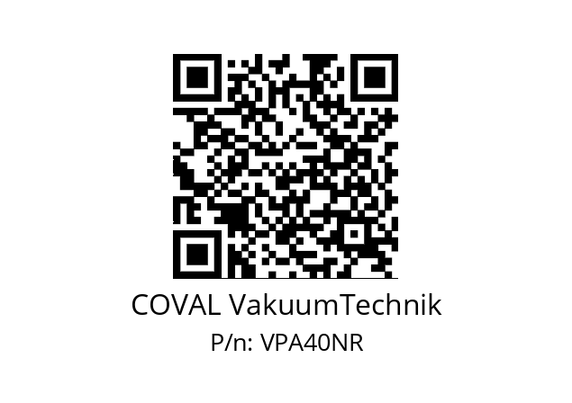   COVAL VakuumTechnik VPA40NR