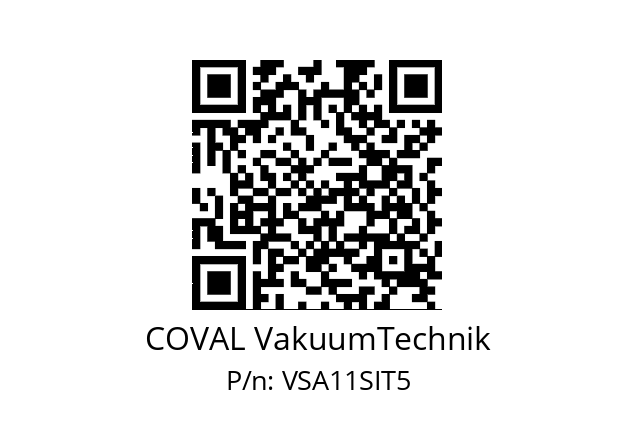   COVAL VakuumTechnik VSA11SIT5