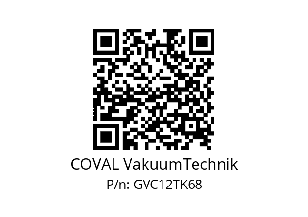   COVAL VakuumTechnik GVC12TK68