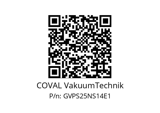   COVAL VakuumTechnik GVPS25NS14E1