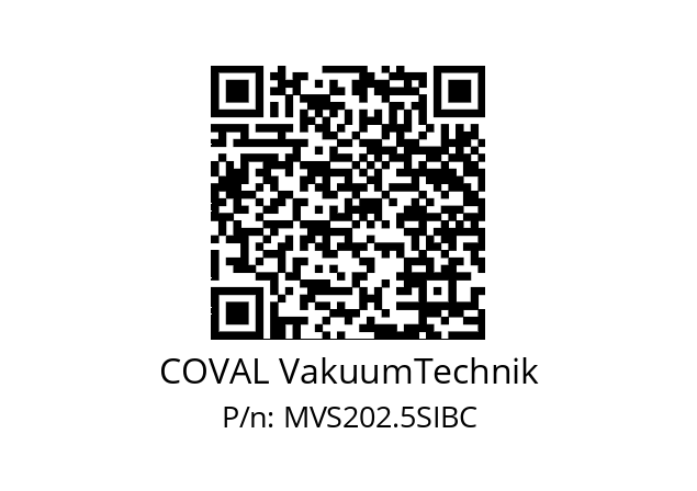   COVAL VakuumTechnik MVS202.5SIBC