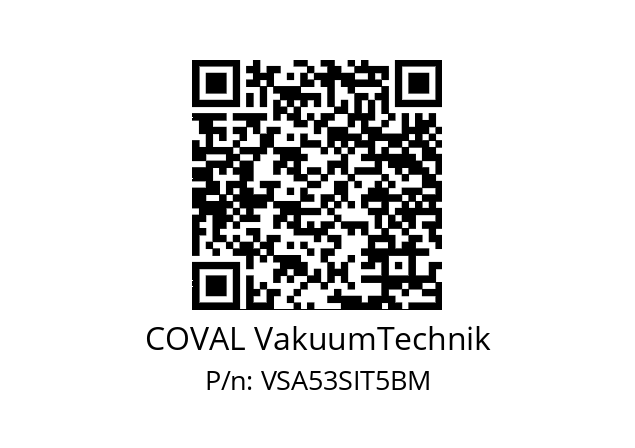   COVAL VakuumTechnik VSA53SIT5BM